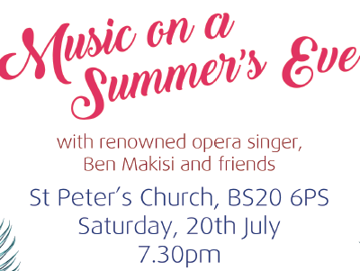 Music on a Summer's Eve - Saturday 20th July 2019