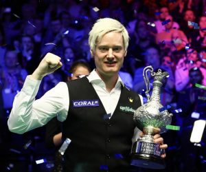 Neil Robertson, winner of the Coral World Grand Prix