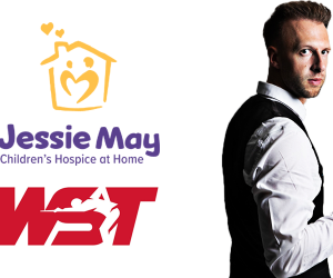 Jessie May World Snooker Tour Logos with Jessie May Ambassador, Judd Trump