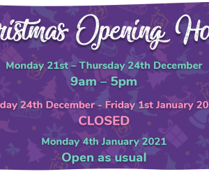 Christmas Opening Hours 2021